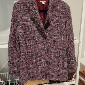 Coldwater Creek Multicolor Tweed Blazer